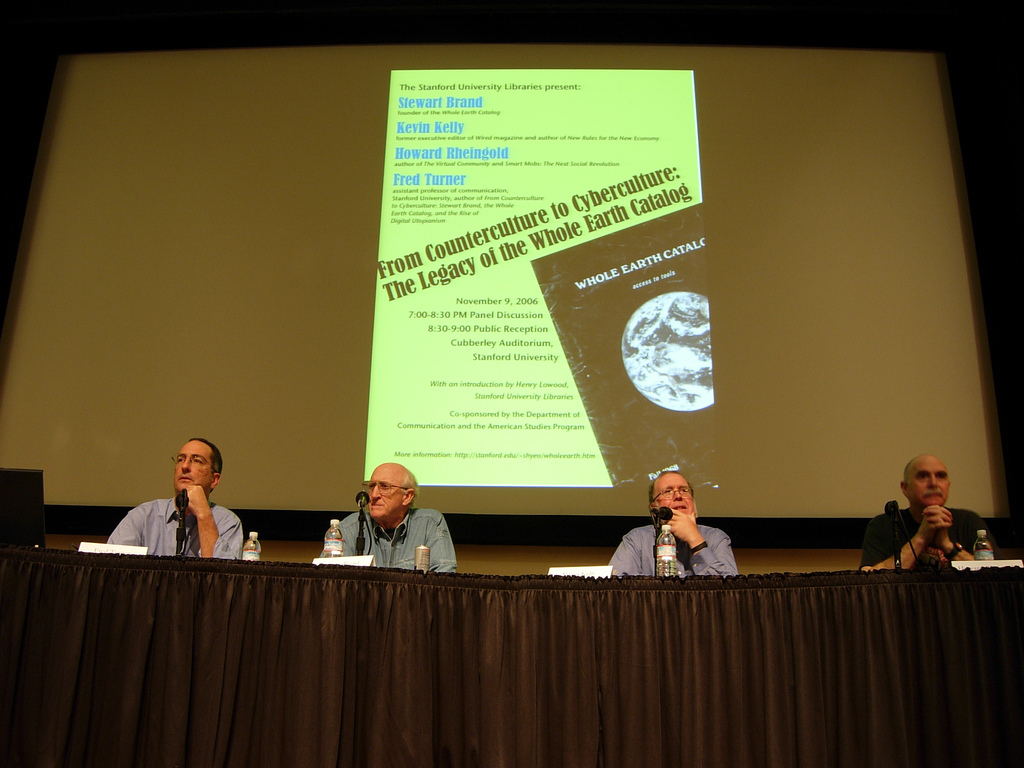 Fred Turner, Stewart Brand, Kevin Kelly and Howard Rheingold